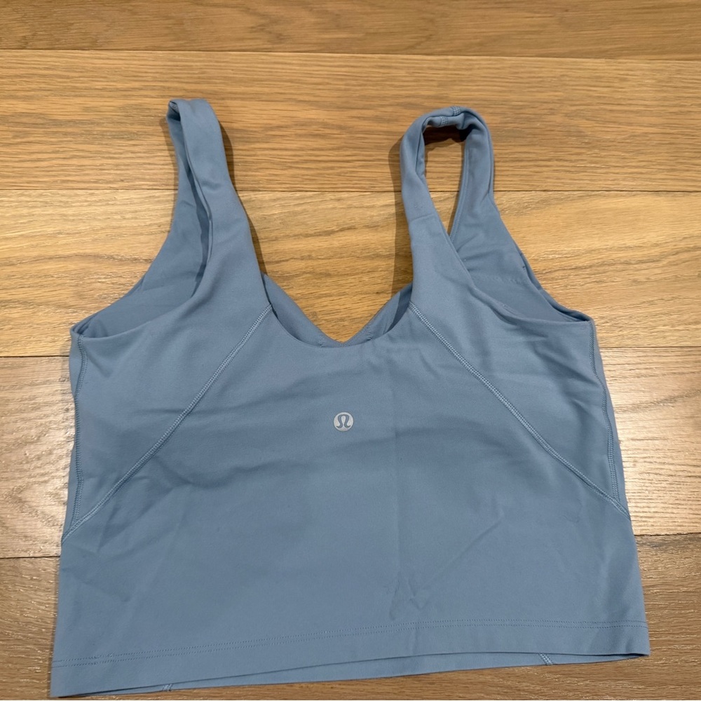 lululemon athletica Gray V‑Neck Tank Bra - Picture 2 of 3